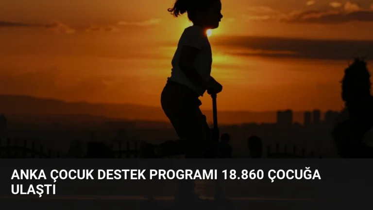 Anka Çocuk Destek Programı 18.860 Çocuğa Ulaştı