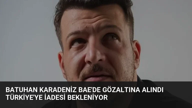 Batuhan Karadeniz BAE’de Gözaltına Alındı Türkiye’ye İadesi Bekleniyor