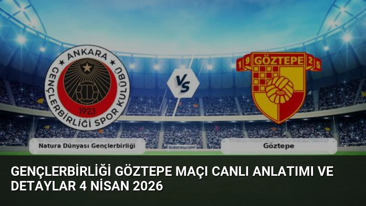 Gençlerbirliği Göztepe Maçı Canlı Anlatımı ve Detaylar 4 Nisan 2026