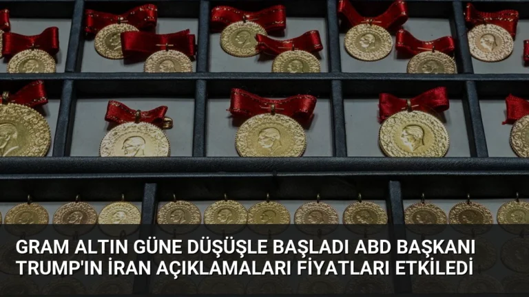 Gram Altın Güne Düşüşle Başladı ABD Başkanı Trump’ın İran Açıklamaları Fiyatları Etkiledi