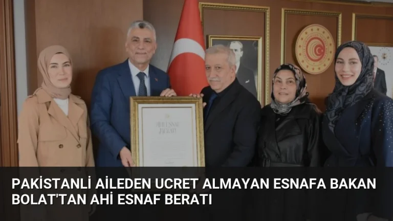 Pakistanli Aileden Ucret Almayan Esnafa Bakan Bolat’tan Ahi Esnaf Beratı