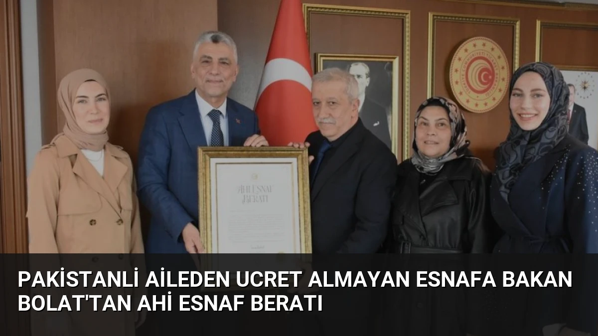 Pakistanli Aileden Ucret Almayan Esnafa Bakan Bolat’tan Ahi Esnaf Beratı
