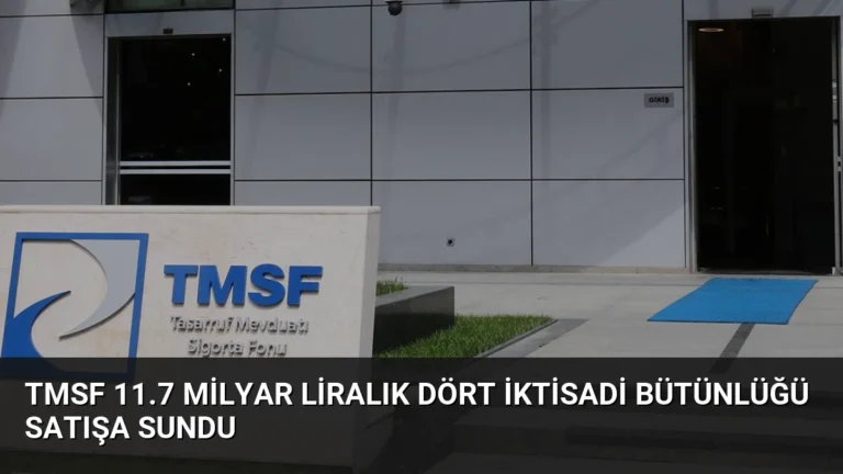 TMSF 11.7 Milyar Liralık Dört İktisadi Bütünlüğü Satışa Sundu