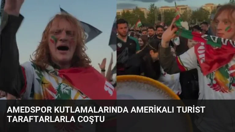 Amedspor Kutlamalarında Amerikalı Turist Taraftarlarla Coştu