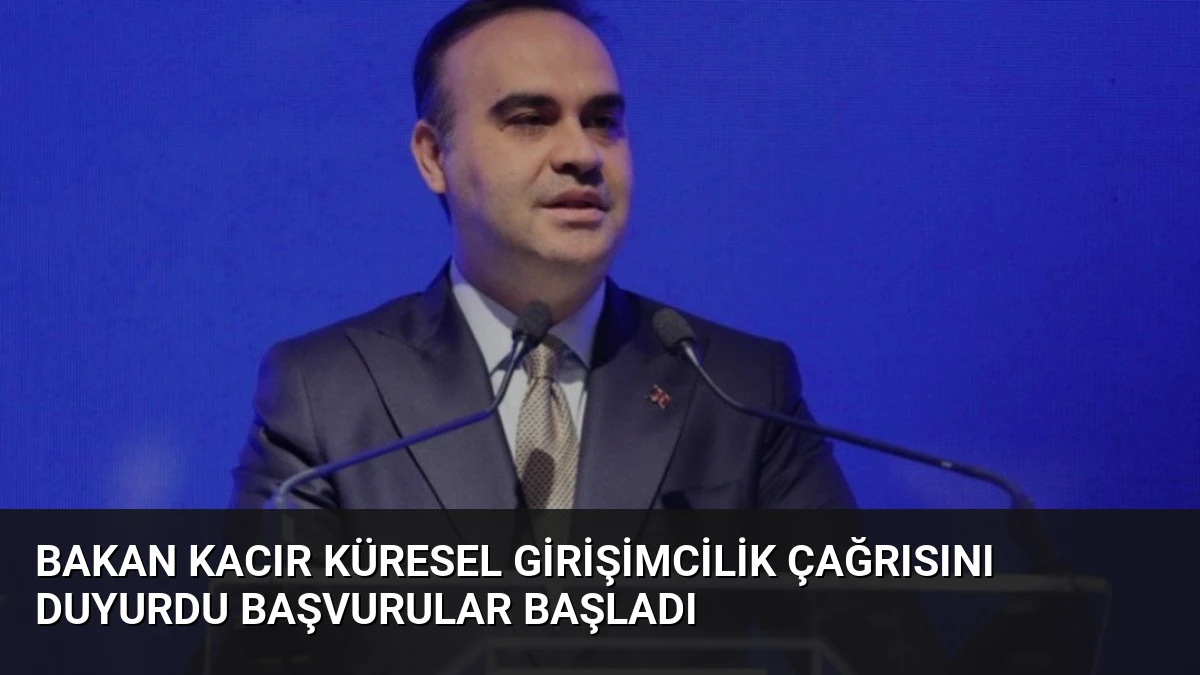 Bakan Kacır Küresel Girişimcilik Çağrısını Duyurdu Başvurular Başladı