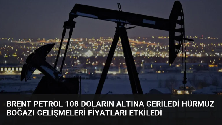 Brent Petrol 108 Doların Altına Geriledi Hürmüz Boğazı Gelişmeleri Fiyatları Etkiledi
