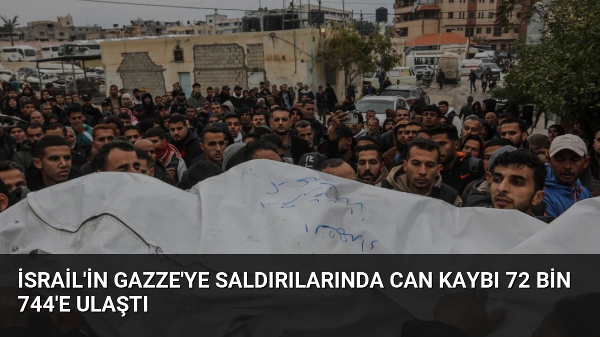 İsrail’in Gazze’ye Saldırılarında Can Kaybı 72 Bin 744’e Ulaştı