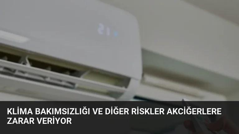 Klima Bakımsızlığı ve Diğer Riskler Akciğerlere Zarar Veriyor