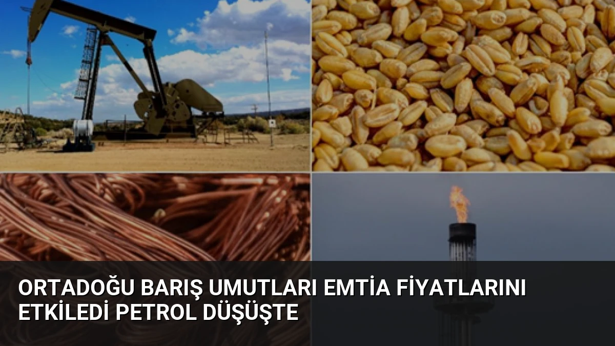 Ortadoğu Barış Umutları Emtia Fiyatlarını Etkiledi Petrol Düşüşte