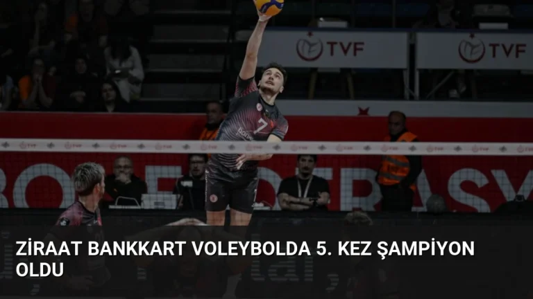 Ziraat Bankkart Voleybolda 5. Kez Şampiyon Oldu