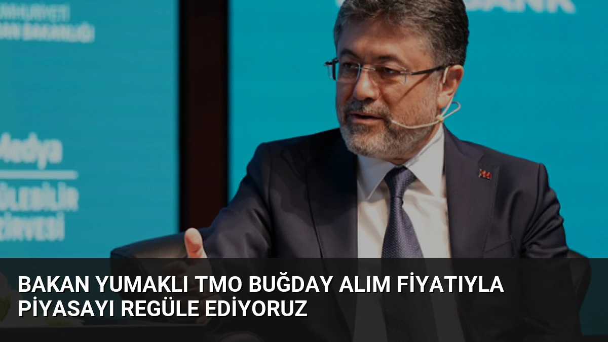 Bakan Yumaklı TMO Buğday Alım Fiyatıyla Piyasayı Regüle Ediyoruz