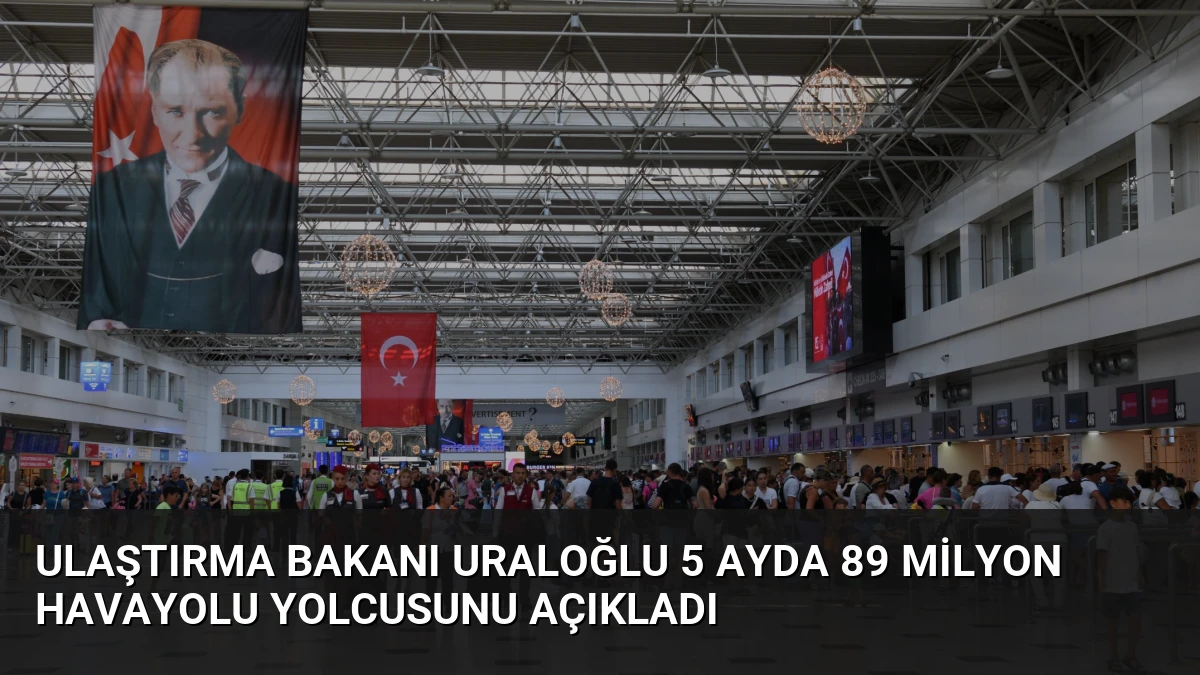 Ulaştırma Bakanı Uraloğlu 5 Ayda 89 Milyon Havayolu Yolcusunu Açıkladı