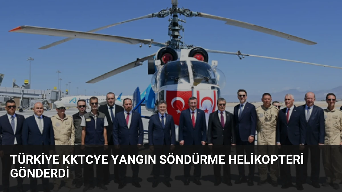 Türkiye KKTCye Yangın Söndürme Helikopteri Gönderdi