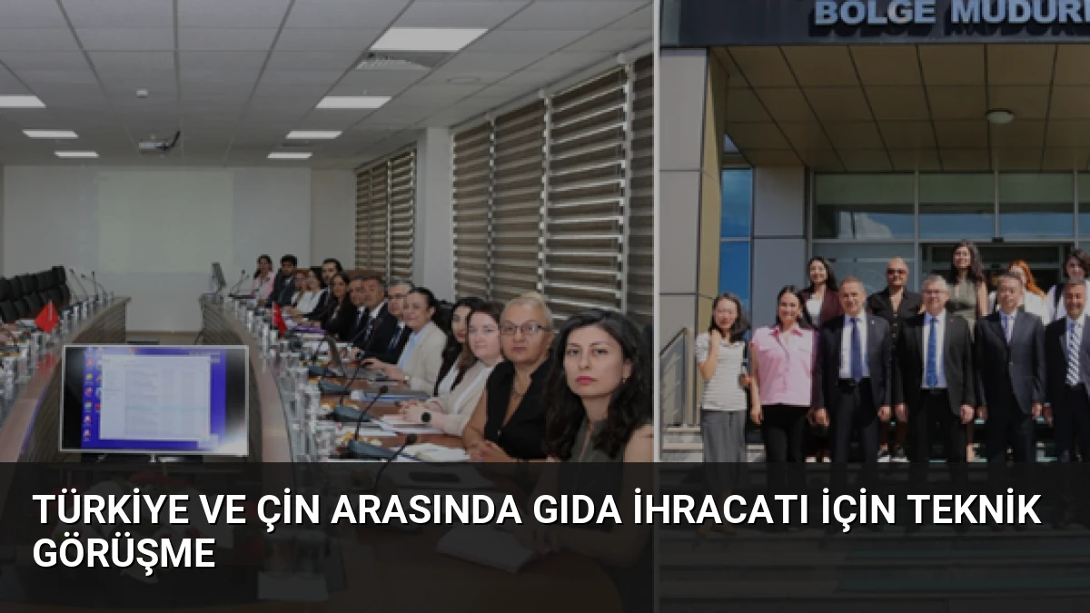 Türkiye ve Çin Arasında Gıda İhracatı İçin Teknik Görüşme