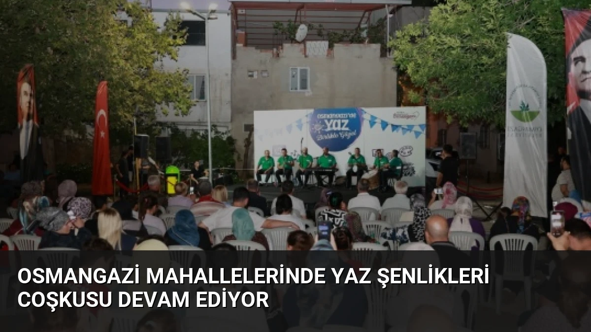 Osmangazi Mahallelerinde Yaz Şenlikleri Coşkusu Devam Ediyor