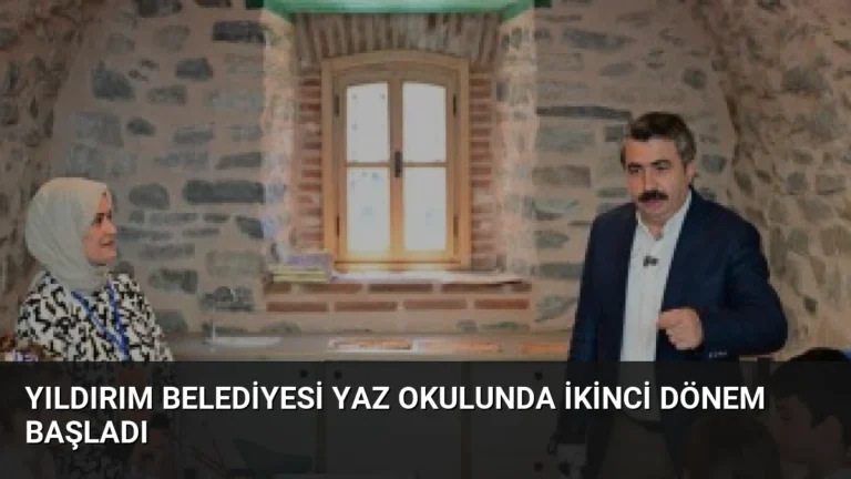 Yıldırım Belediyesi Yaz Okulunda İkinci Dönem Başladı
