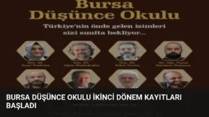 Bursa Düşünce Okulu İkinci Dönem Kayıtları Başladı