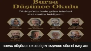 Bursa Düşünce Okulu İçin Başvuru Süreci Başladı