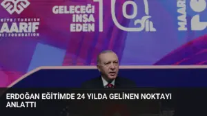 Erdoğan Eğitimde 24 Yılda Gelinen Noktayı Anlattı