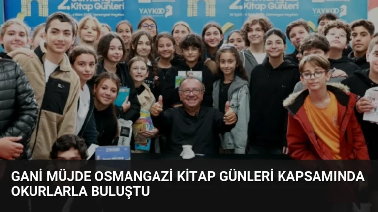 Gani Müjde Osmangazi Kitap Günleri kapsamında okurlarla buluştu