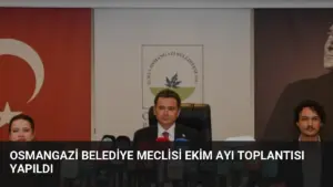 Osmangazi Belediye Meclisi Ekim Ayı Toplantısı Yapıldı