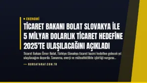 Ticaret Bakanı Bolat Slovakya İle 5 Milyar Dolarlık Ticaret Hedefine 2025’te Ulaşılacağını Açıkladı